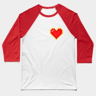 heart in 8 bit style Baseball T-Shirt